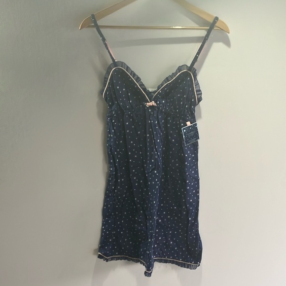 Victoria's Secret Blue Chemise with Lace Trim - Picture 1 of 9
